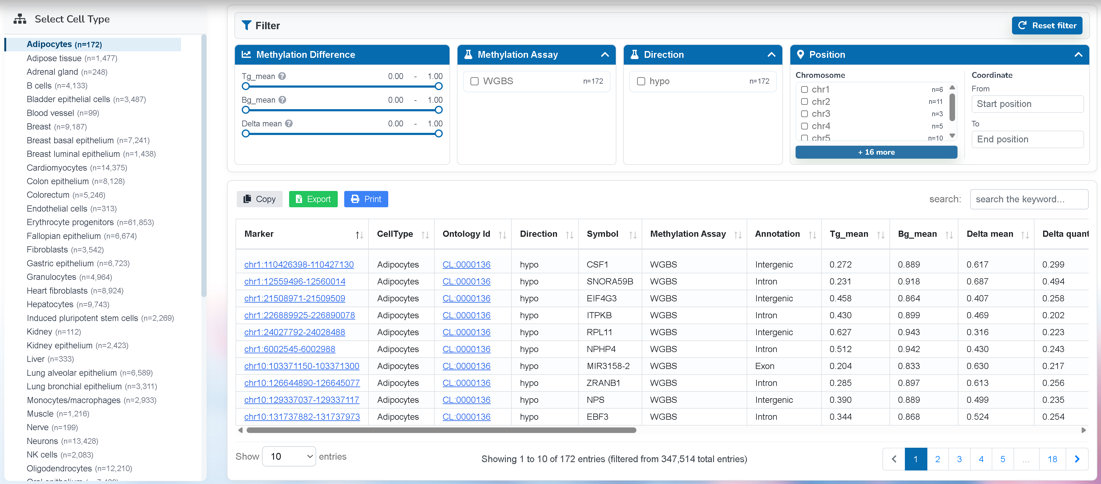 Custom Marker Search interface